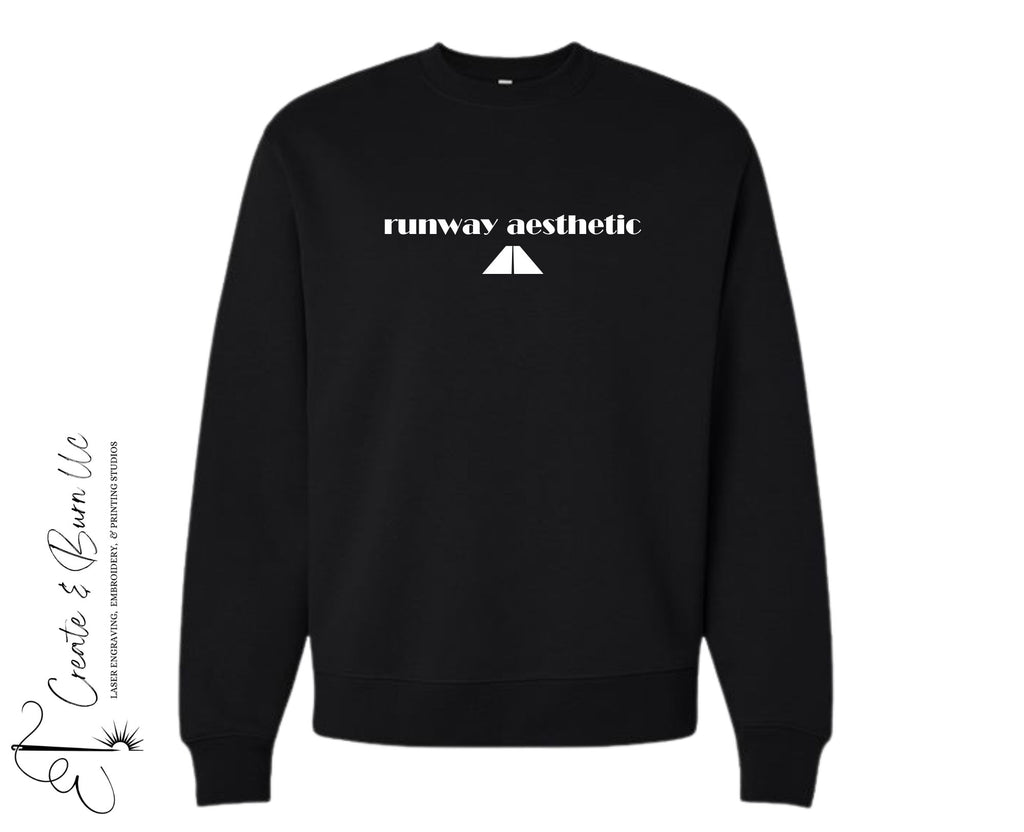 Runway Aesthetic - Unisex 10 oz. Heavyweight Crewneck Sweatshirt