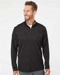 Men's Lightweight Mélange Quarter-Zip Pullover  - Kaufman Realty & Auctions