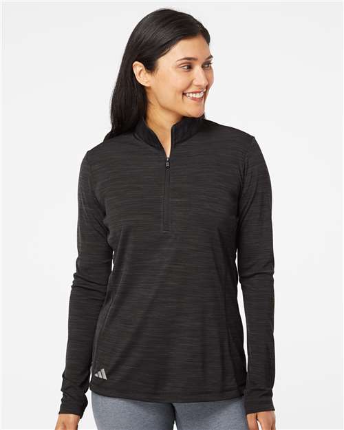 Women's Lightweight Mélange Quarter-Zip Pullover -  Kaufman Realty & Auctions