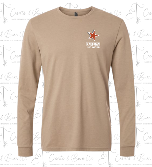 Unisex CVC Long Sleeve T-Shirt -  Kaufman Realty & Auctions