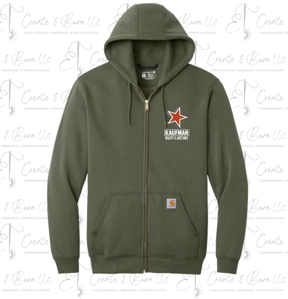 Carhartt  ®  Midweight Hooded Zip-Front Sweatshirt. -  Kaufman Realty & Auctions