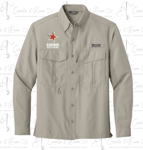 Eddie Bauer ®  - Long Sleeve Performance Fishing Shirt - Kaufman Realty & Auctions