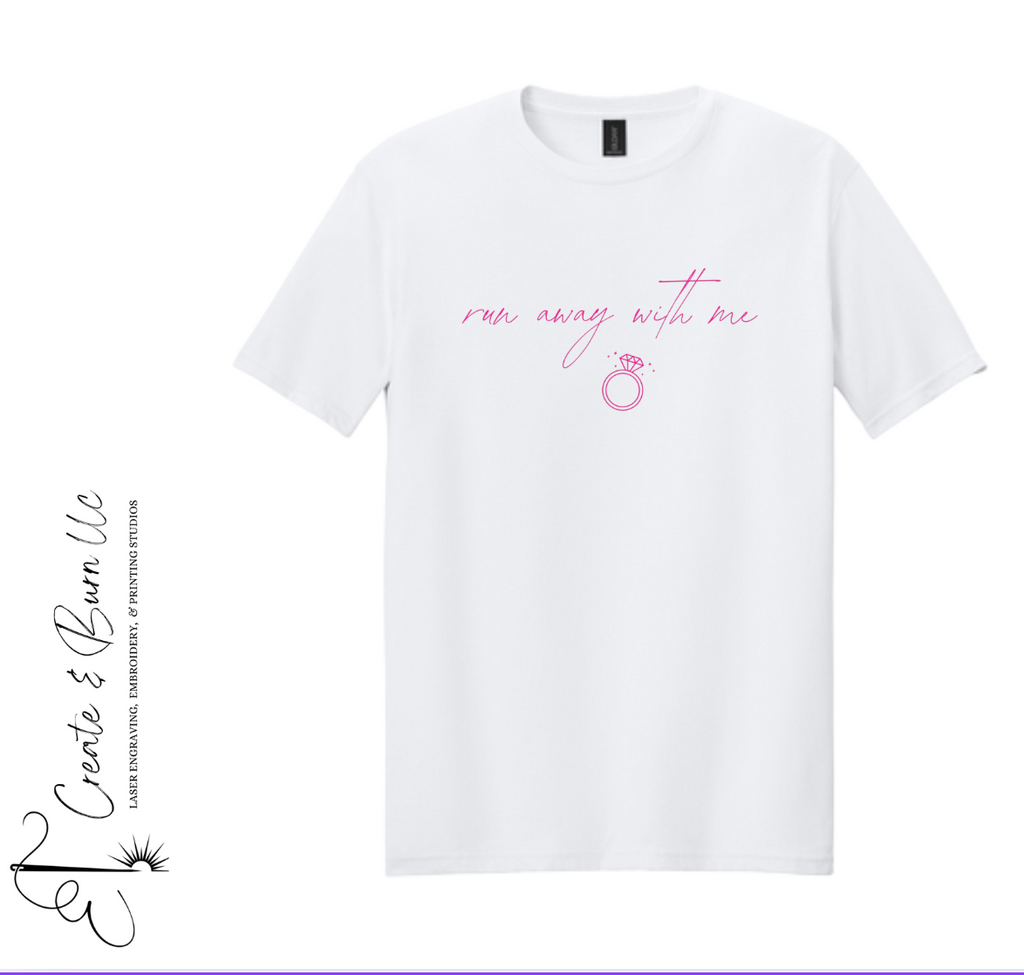 Run away with me Bridal  - Unisex Softstyle® T-Shirt