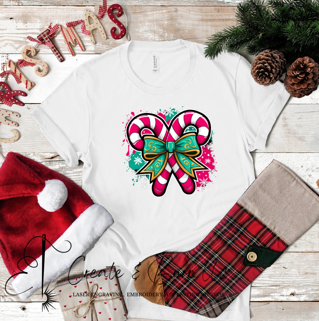 Neon Christmas Christmas Candy Cane