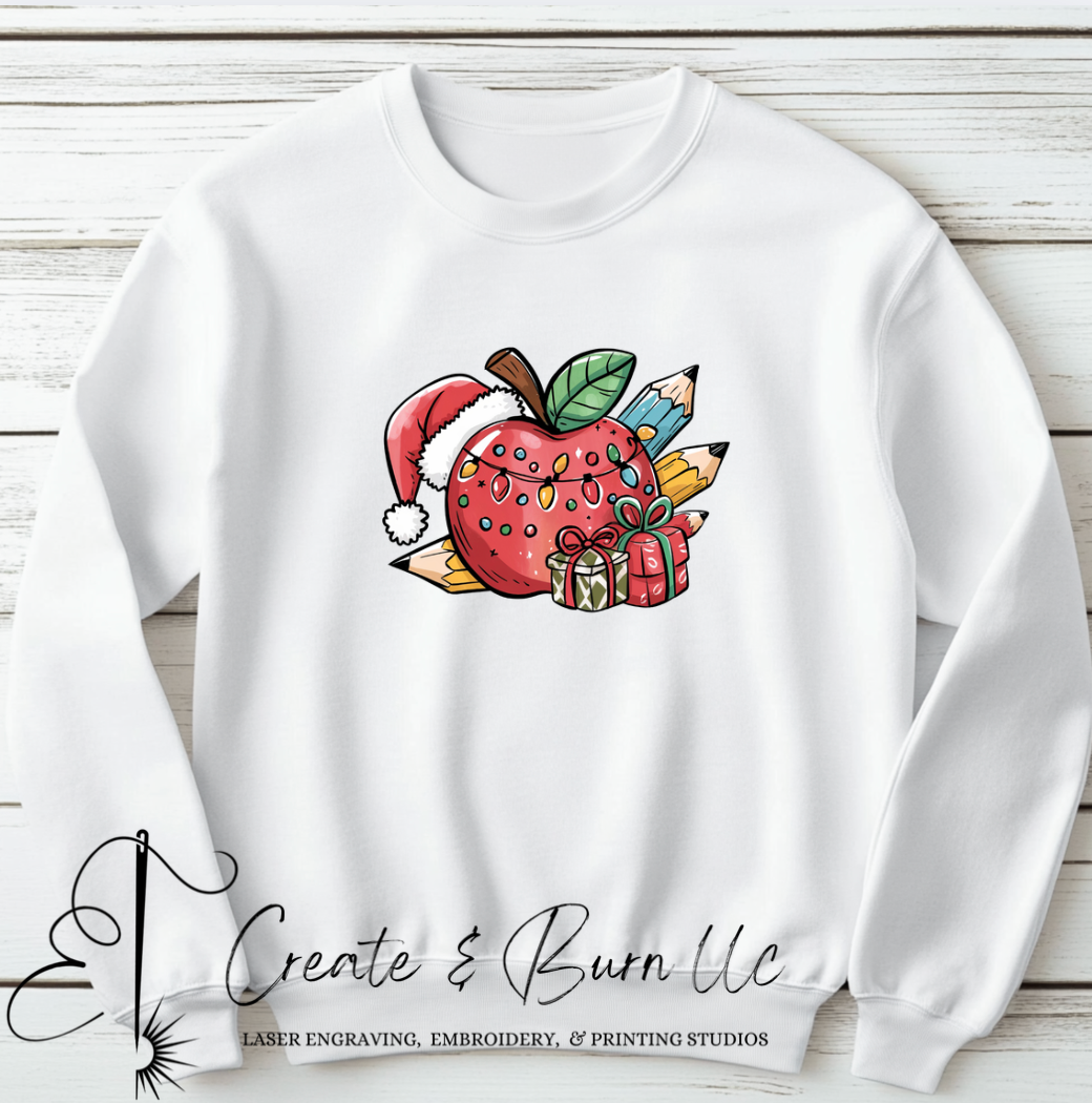 Teacher Apple  - Christmas