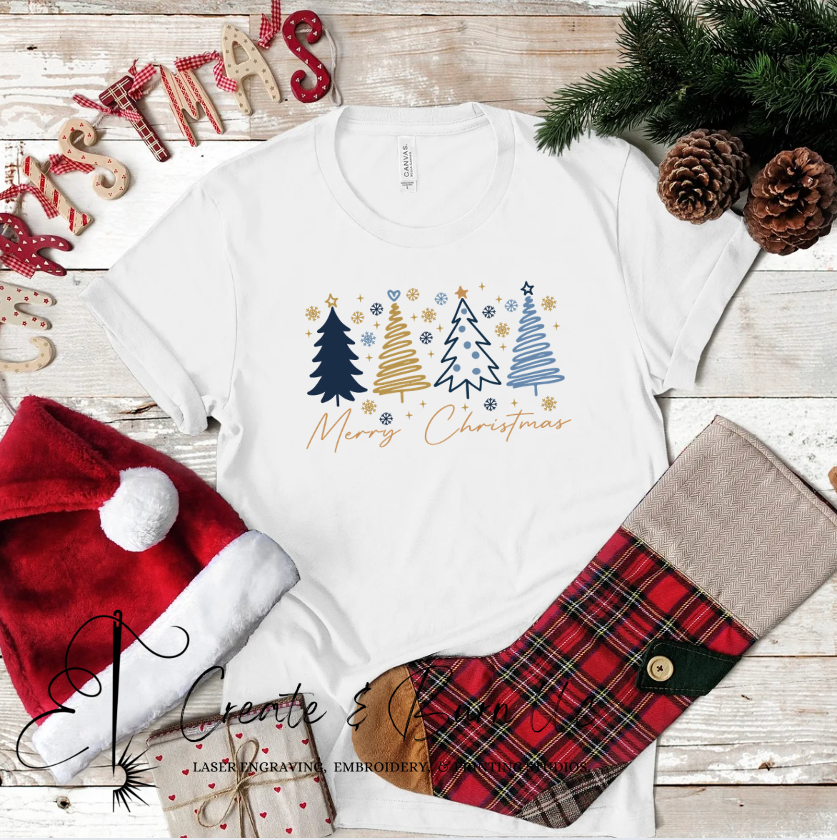 Blue Tree  - Christmas